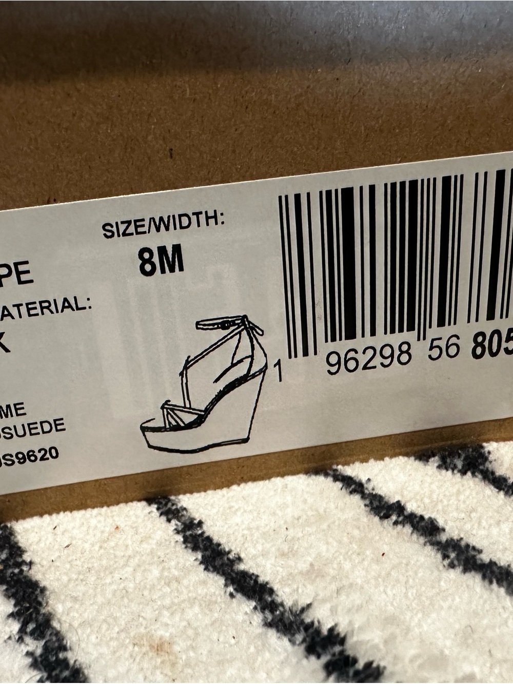 Wedge Sandal with Ankle Tie in Black - Women Shoes